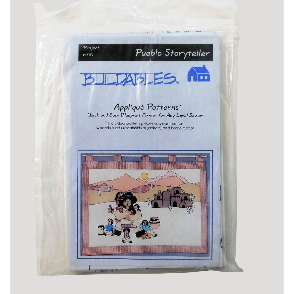 Buildables Pueblo Storyteller Appliqué Patterns Wearable Art Home Décor